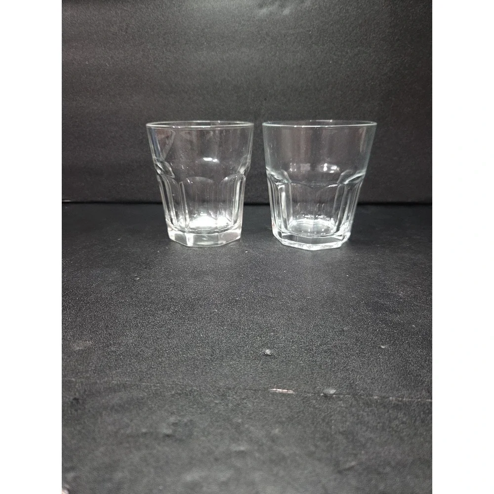 Libbey Clear Glass Tumblers. Set Of 2, 4